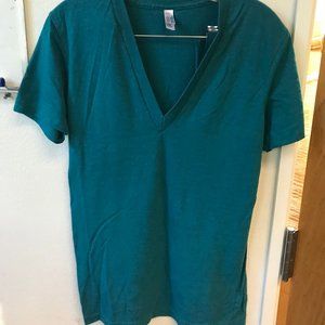 Men's American Apparel Deep V TShirt
